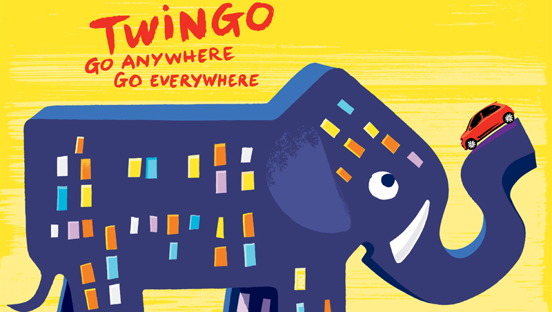 campagne publicitaire de nouvelle Twingo