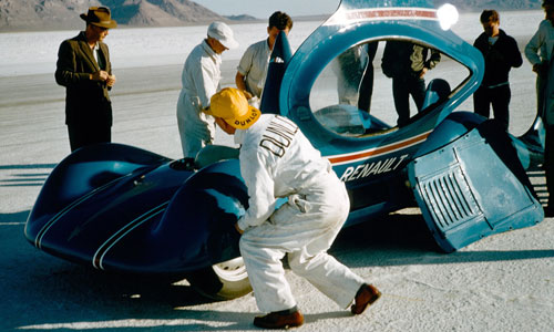 Etoile Filante Renault à Bonneville, USA en 1956