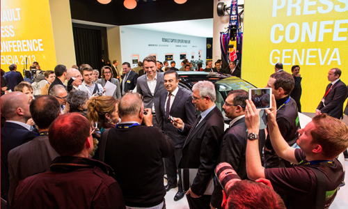 Conférence de presse Renault au salon de Genève 2014
