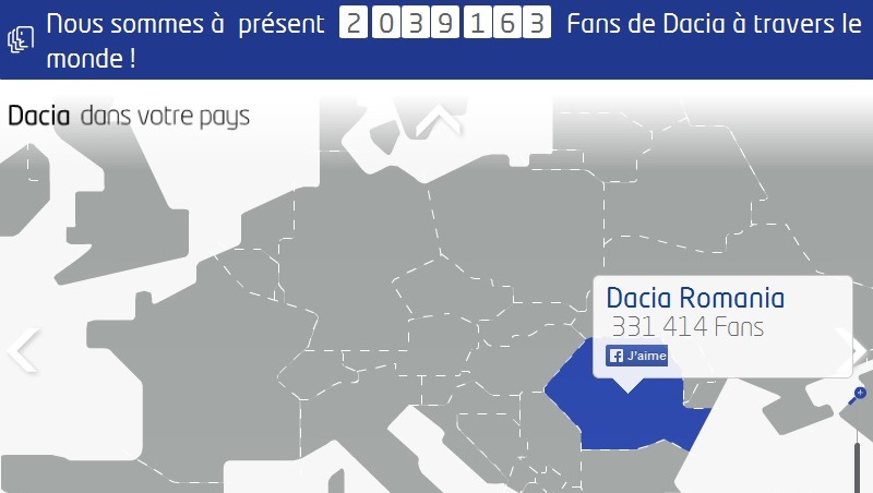 2 millions de fans Dacia