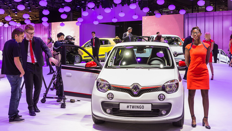Nouvelle Renault Twingo sur le stand