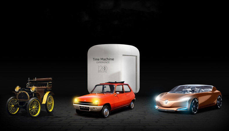 Renault event - Time Machine Experience with the Type A, the Renault 5 and The SYMBIOZ Concept-Car