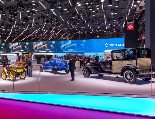 Stand Renault 120 years at Paris Motor Show 2018