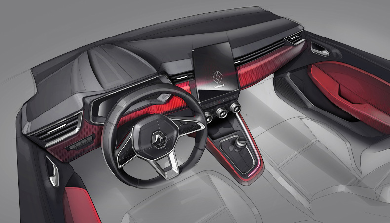 2019 - Nouvelle Renault Clio 5 - Design Interieur